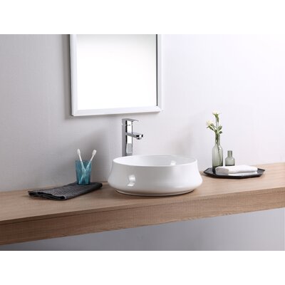 Fine Fixtures Vitreous China Circular Vessel Bathroom Sink & Reviews ...